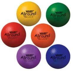 Set Of 6 Volley Robust High Bounce Balls, 7"