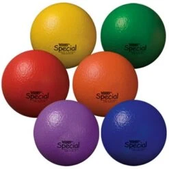 Set Of 6 Robust High Bounce Balls, 8¼"