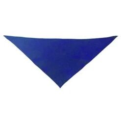 Triangular Cotton Scarf, Blue