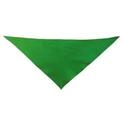 Triangular Cotton Scarf, Green