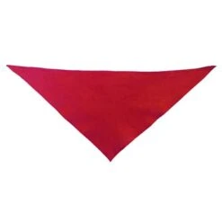 Triangular Cotton Scarf, Red