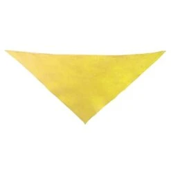 Triangular Cotton Scarf, Yellow