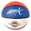 Rubber Basketball, Blue / White / Red -Sports Store B5R3 1 B