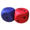 2 PVC Covered Foam Dices, 6" -Sports Store P6515D 1 B
