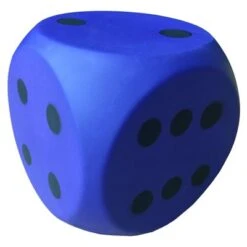 PVC Covered Foam Dice, 6"