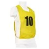 12 Numbered Pinnies, JR, Yellow