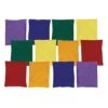 12 Mixed Rainbow Beanbags, 5"x4" -Sports Store PBBR B
