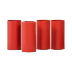 4 Rolla Bolla Tubes, 20 Cm, Red