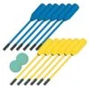 12 Foam Polo Sticks + 2 Balls -Sports Store POLOSET B