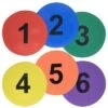 6 Numbered Rubber Spot Markers