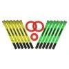 12 Mini-ringette Sticks + 3 Rings -Sports Store R112YG B