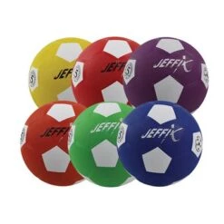 6 Recreative Rubber Soccer Balls