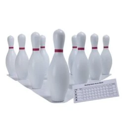 White Plastic Bowling Set